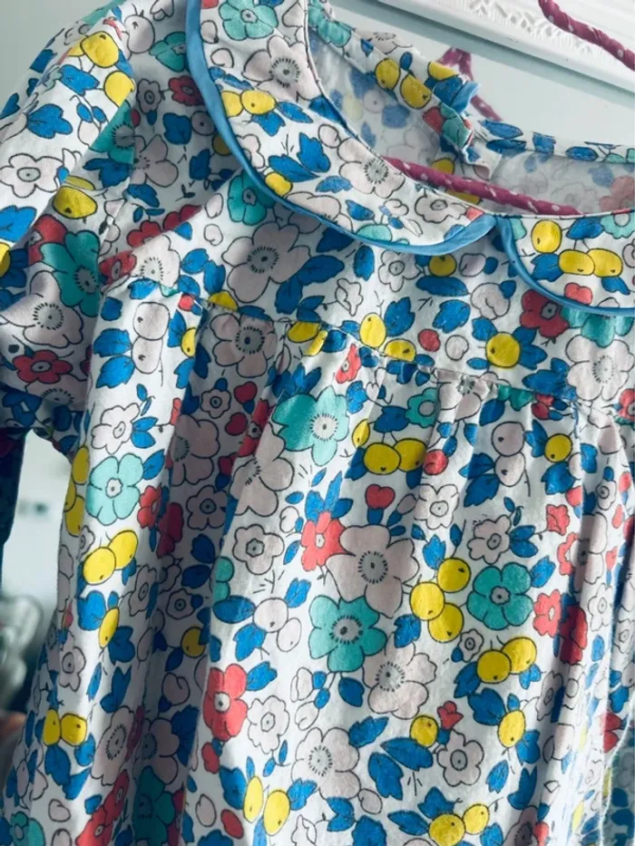 Blouse liberty fille 5ans la petite parisienne - photo numéro 3