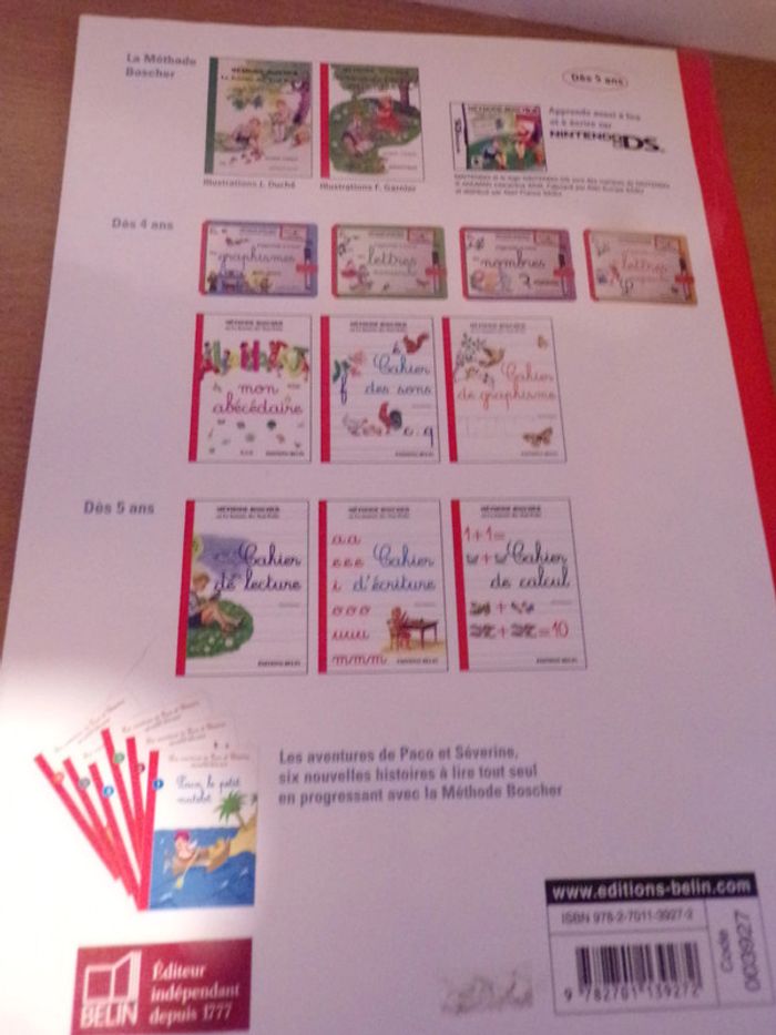 Cahier de calcul Méthode Boscher Editions Belin - photo numéro 3