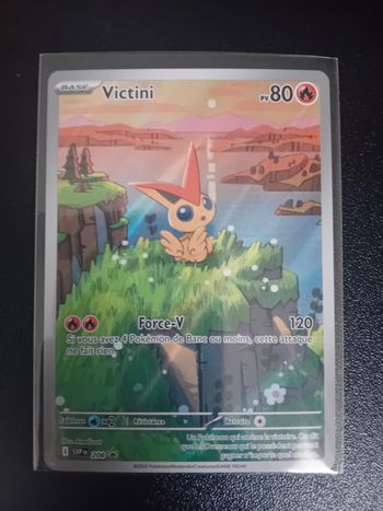Lot de 3 belle carte pokemon victini 2 AR et une pokebal
