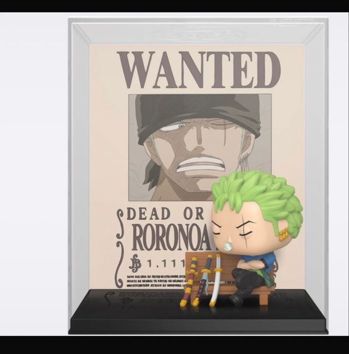 Funko pop roronoa zoro wanted poster édition limité