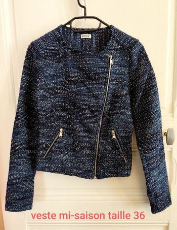 Veste tweed bleue