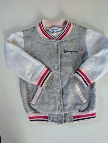 Veste sweat coton gratté manteau Disneyland Paris Minnie 3 ans