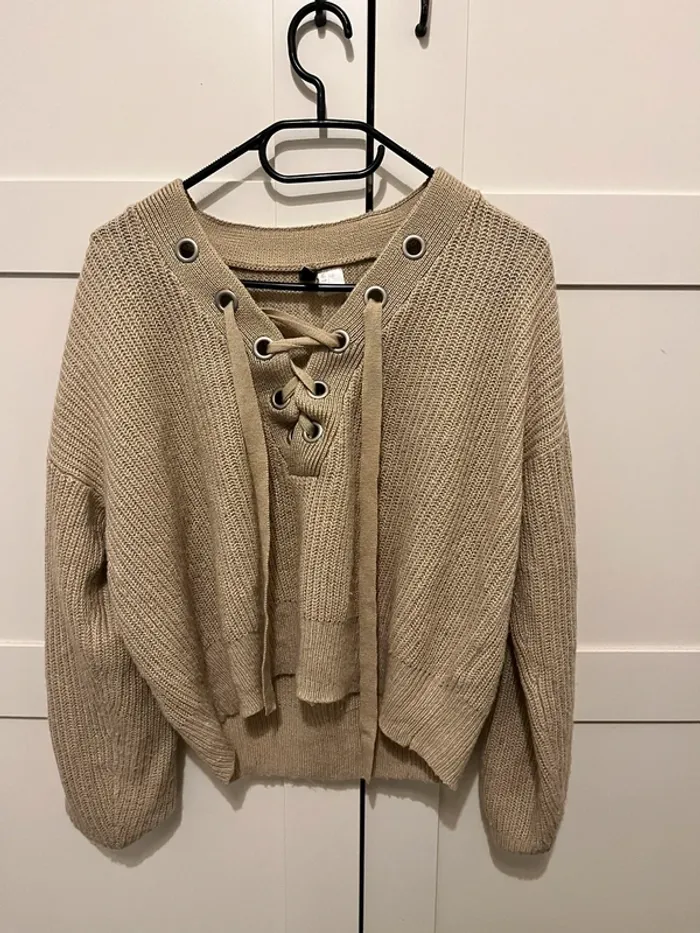 Pull beige pour le printemps - photo numéro 3