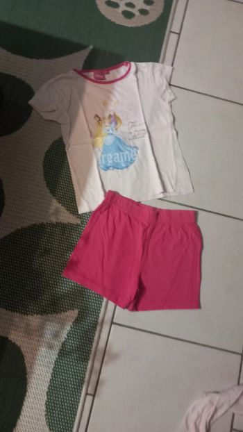 Pyjama pyjashort 2 p disney 6 ans fille