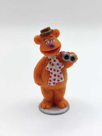Petite figurine vintage ours Fozzie du Muppets Show Fozzie bear 1999 Henson 5,5 cm