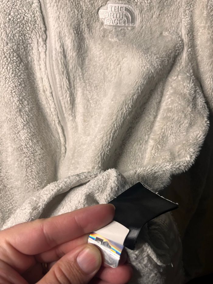 Veste polaire zippée femme The North Face blanc écru crème - Taille L - photo numéro 6