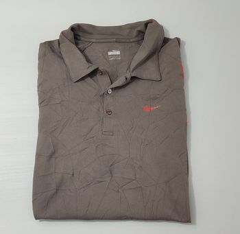 Vêtement vintage de marque Polo Nike fit dry gris foncé L #D84