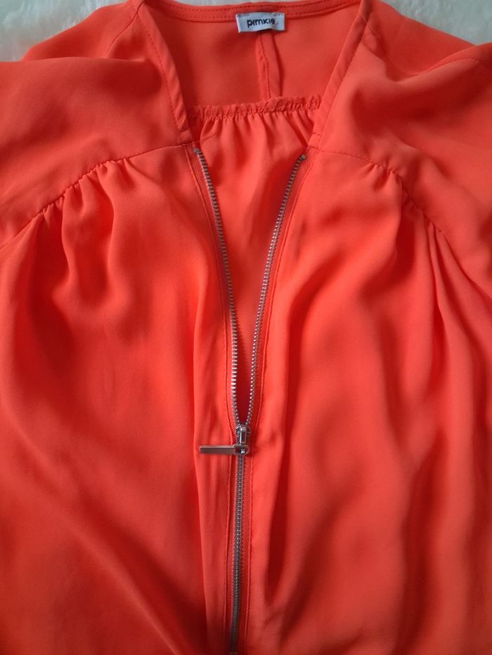Blouse fluide #Pimkie orange taille 36 - photo numéro 9