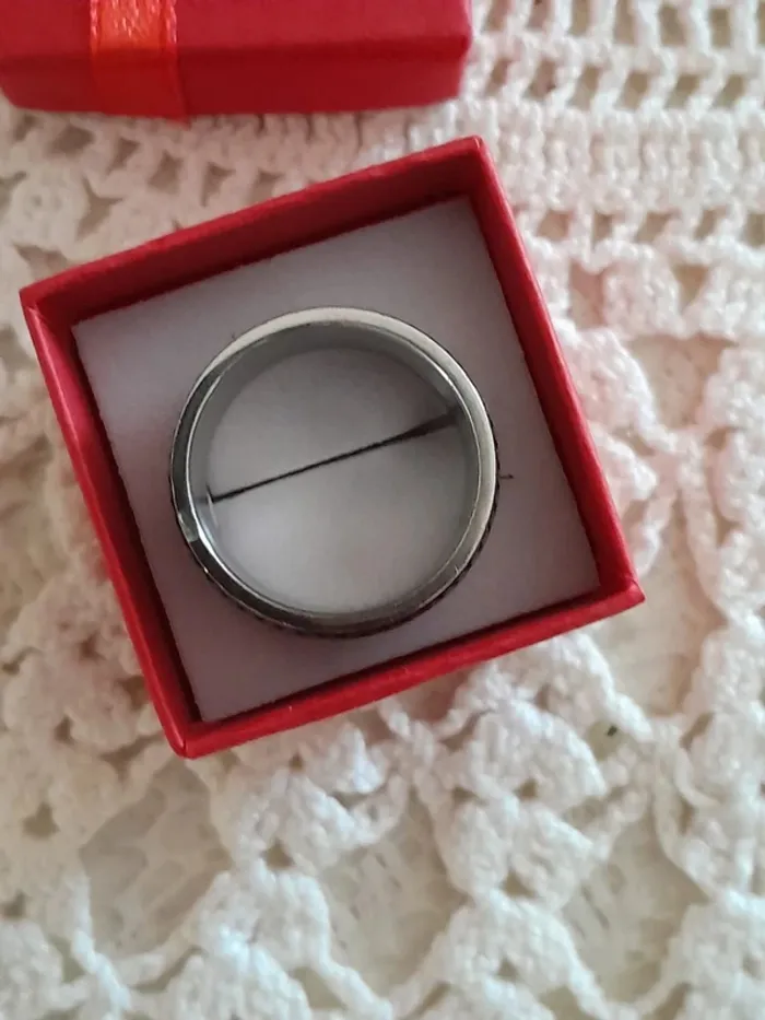 Large Bague, Anneau pour homme Style Vicking, taille 64 - photo numéro 4