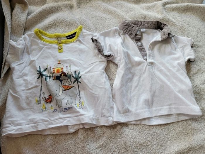 Lot de 8 tee-shirts manches courtes garçon 3 mois - photo numéro 2