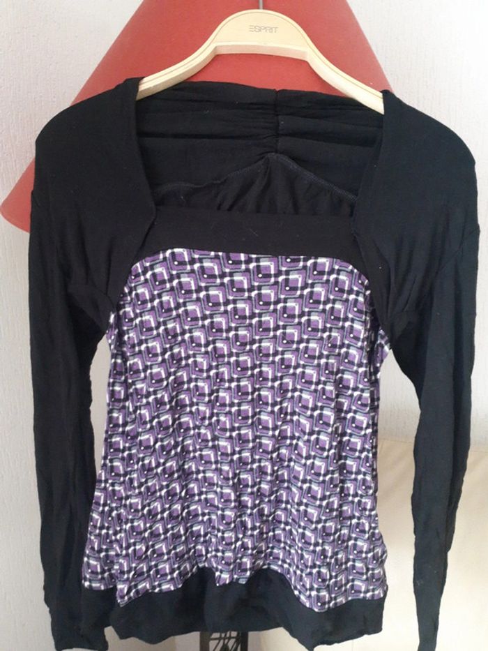Tunique noire et violette - photo numéro 2