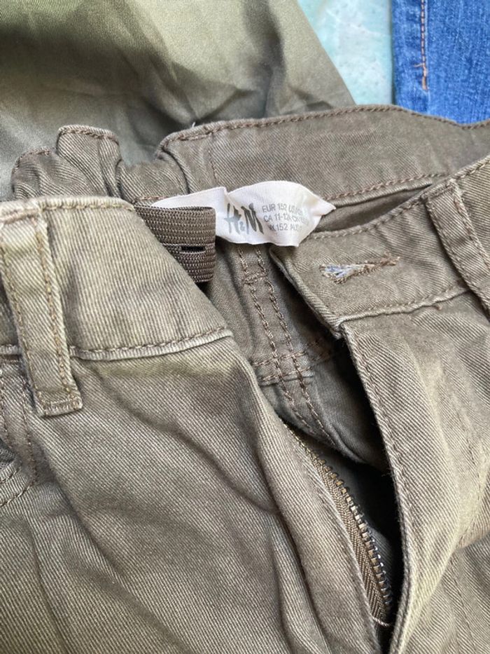 Lot de 3 pantalons + 2 pantacourts 12 ans  fille - photo numéro 9