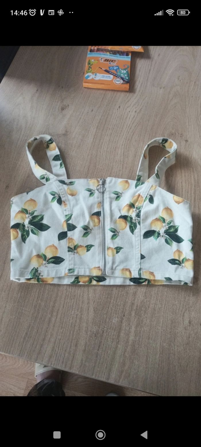 Brassière en jeans denim co taille 38