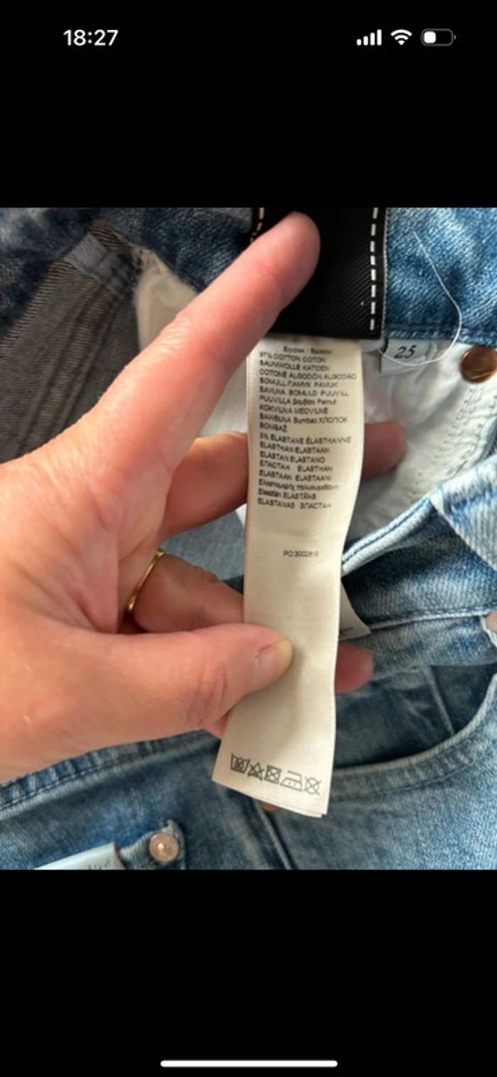 Jeans évasé 7 for all mankind taille 25 - photo numéro 6