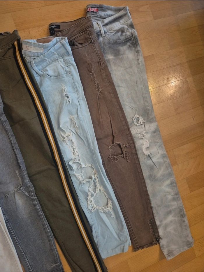 Lot 6 jeans T34 - photo numéro 3