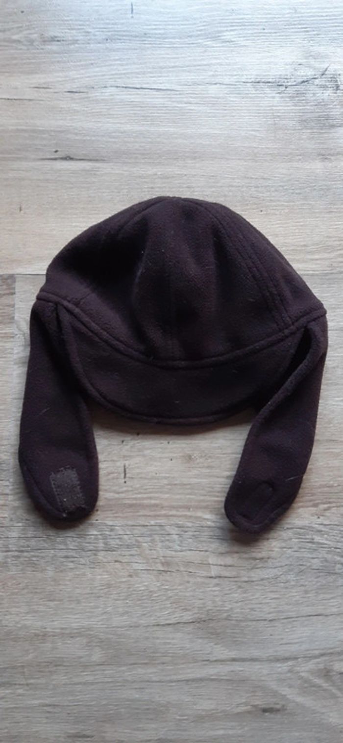 Bonnet polaire à scratch marron foncé