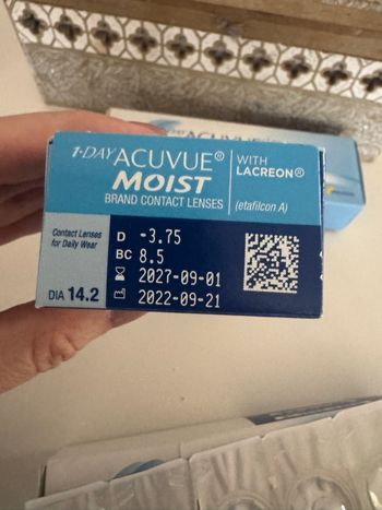 Lot boîte lentilles de contact