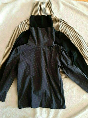 Lot 3 tee-shirt col roulé