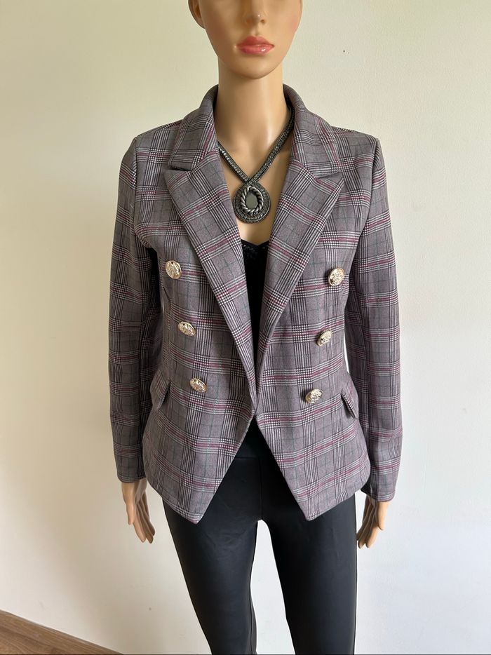 Blazer à carreaux In Vogue taille S jamais porté