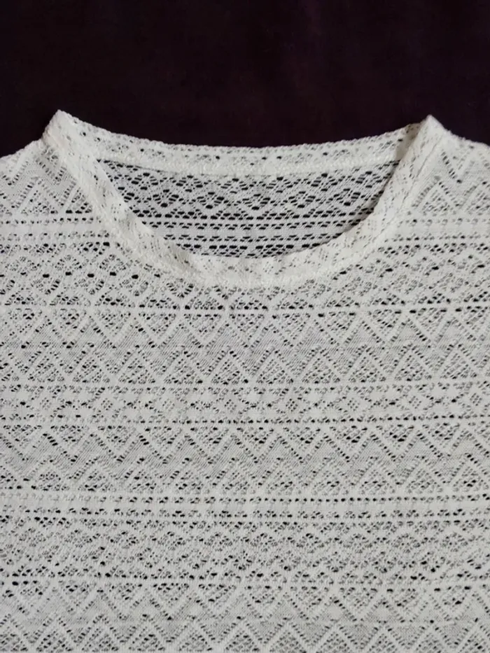 Crop Top dentelle T. 36/38 - photo numéro 2