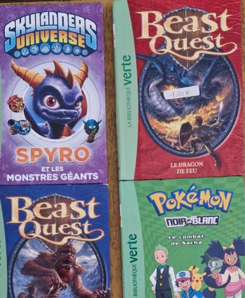 lot de 4 livres collection verte