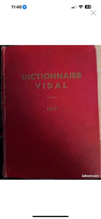 Dictionnaire Vidal de 1977