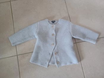 Gilet point mousse 18 mois