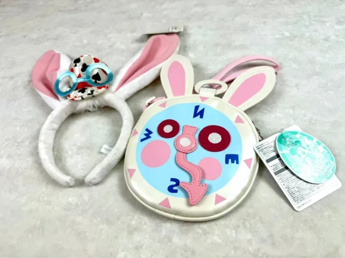 Ensemble Ears (serre-tête) et sacoche Disney Lapin Blanc Alice - Tokyo Disneyland - photo numéro 3
