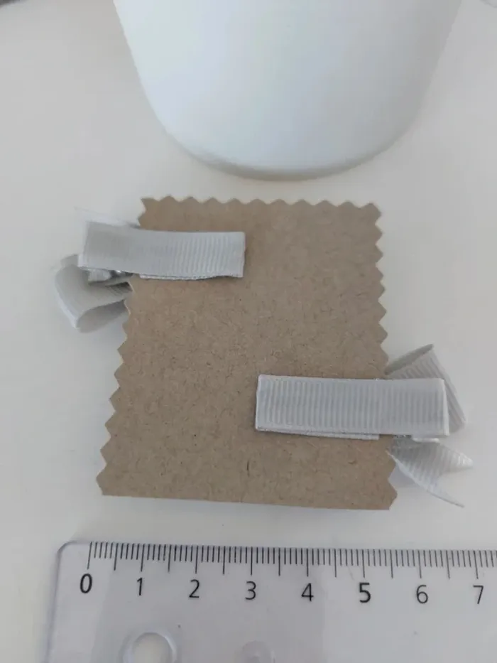 Duo barrette nœud couleur grise - photo numéro 2