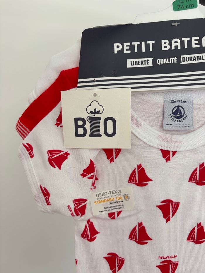 Lot de 3 bodies neufs Petit Bateau - photo numéro 4