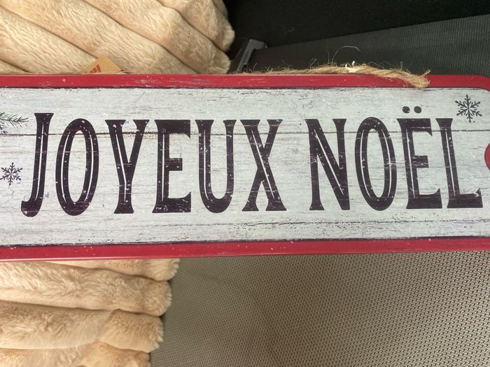 Décoration Noël plaque métal - photo numéro 3