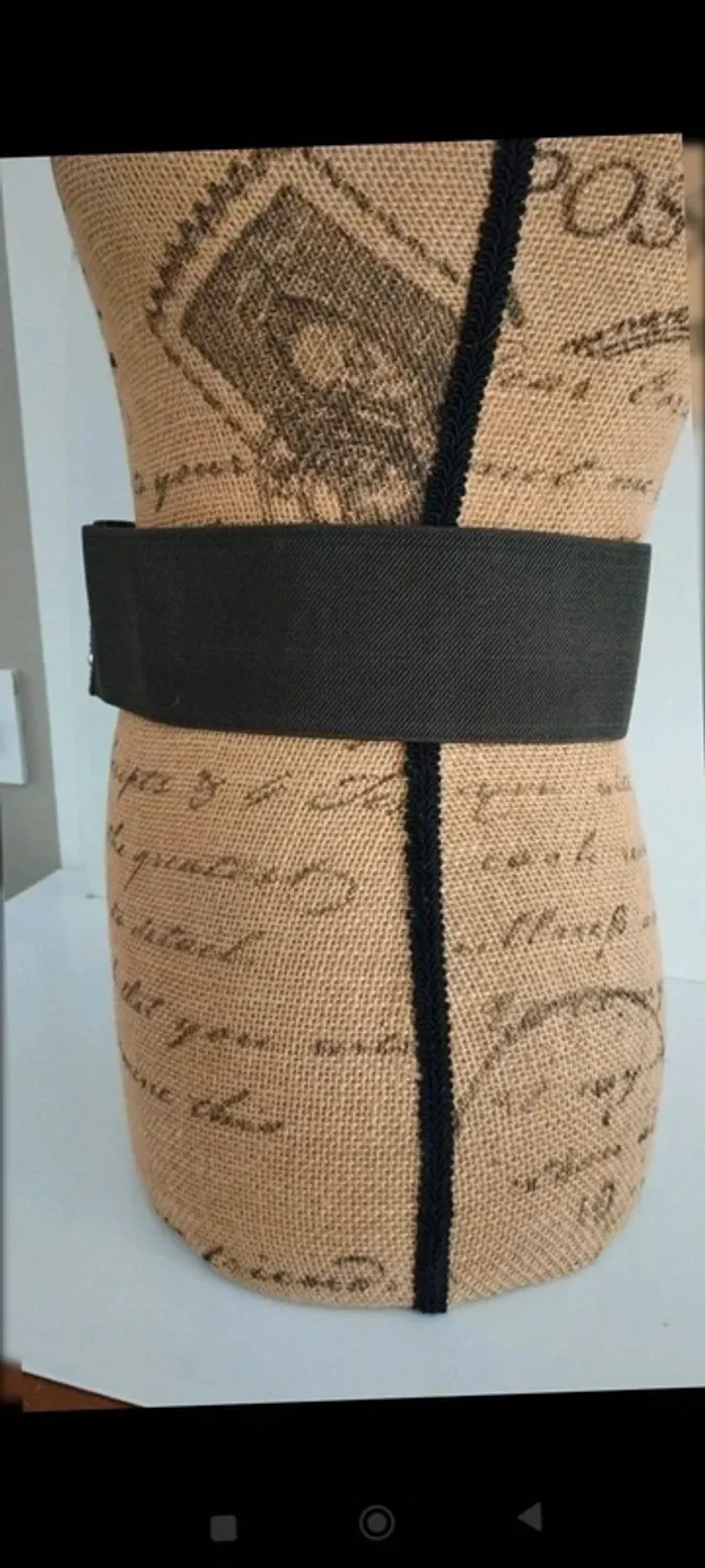 Ceinture élastique verte argenté femme 80 cm - photo numéro 7