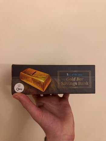 Tirelire en lingot d’or 