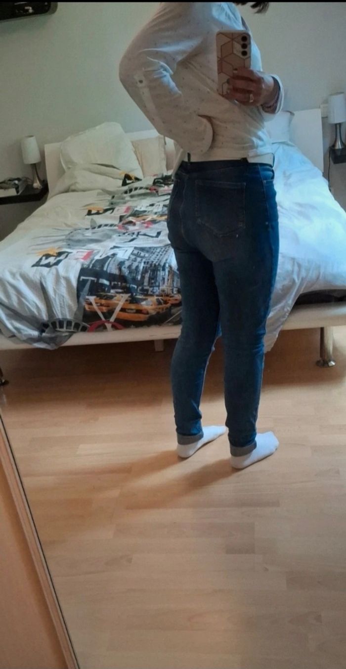 Jeans taille haute taille 38 - photo numéro 2