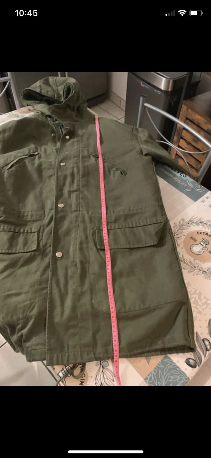 Magnifique parka kaki avec doublure polaire détachable - photo numéro 2
