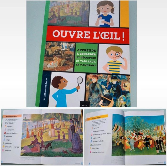 Livre Ouvre l'oeil 🔎 Apprends à regarder et découvre 21 tableaux en t'amusant (59)