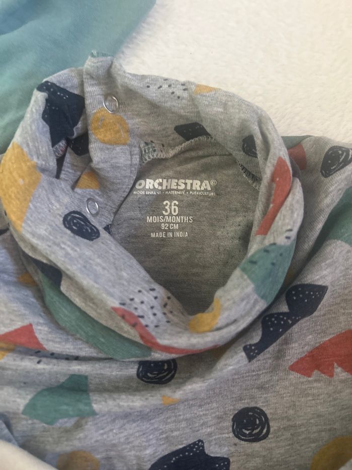 Lot de trois, T-shirts col roulé - photo numéro 2