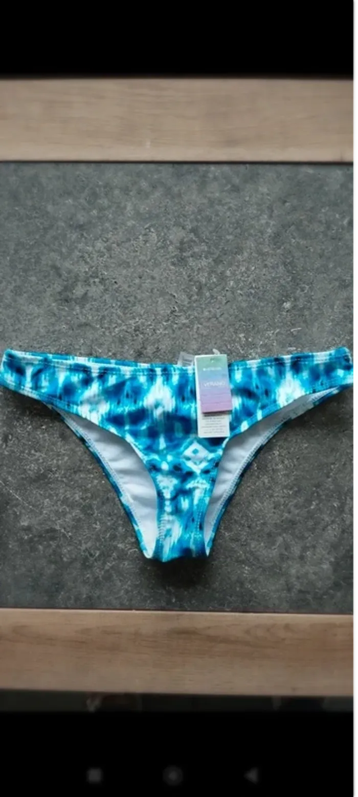 Bas de maillot de bain bleu verano taille xs