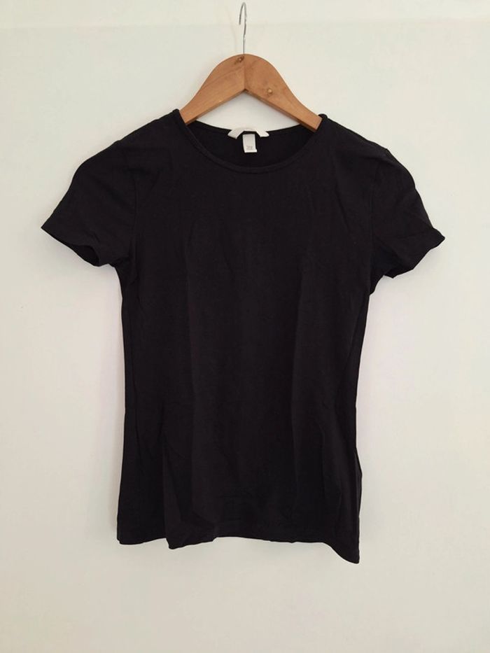 T shirt noir uni H&M XS