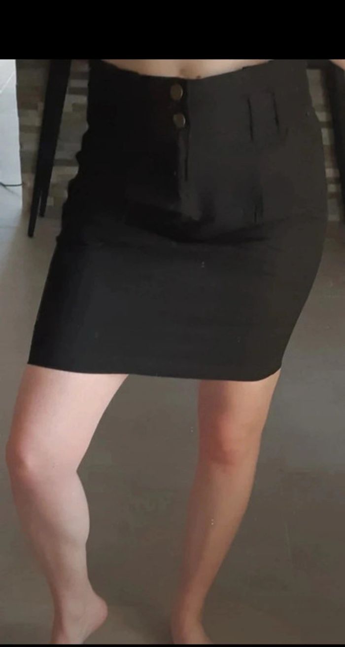 Jupe droite noir Bonobo taille 34