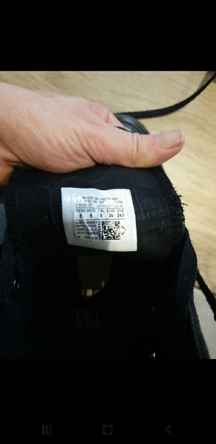 Converses all star cuir noir 39 - photo numéro 8