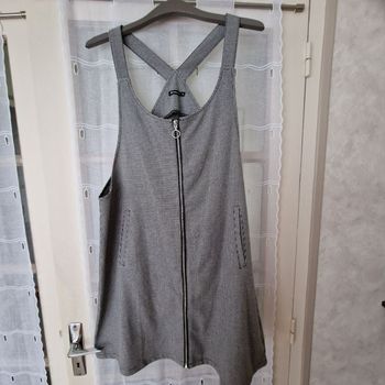 robe avec bretelles pied de poule