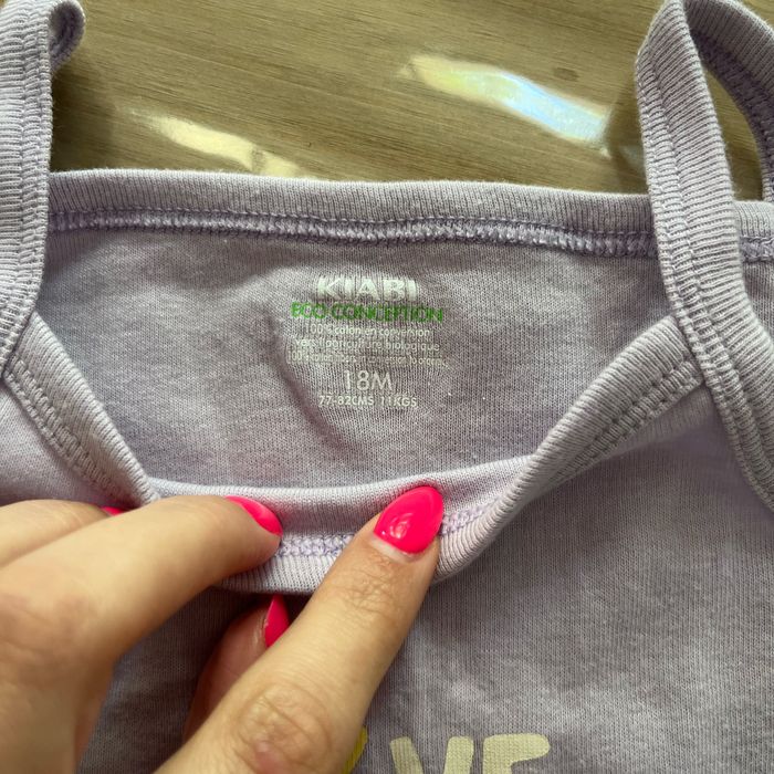 Lot 2 Body sans manche Kiabi 18 mois - photo numéro 2