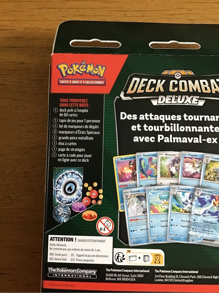 Cartes Pokémon deck combat Deluxe palmaval ex amphinobi radieux neuf - photo numéro 5