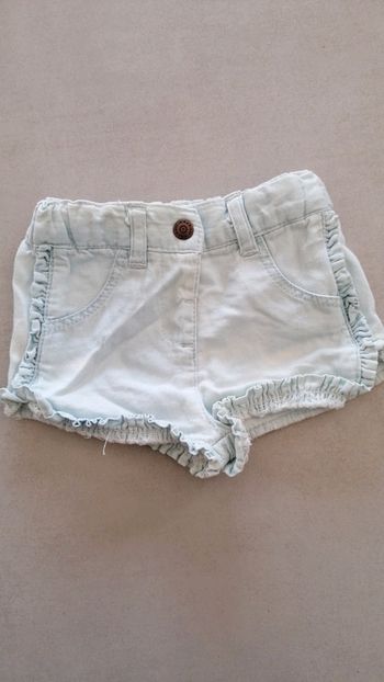 Short jean bébé fille