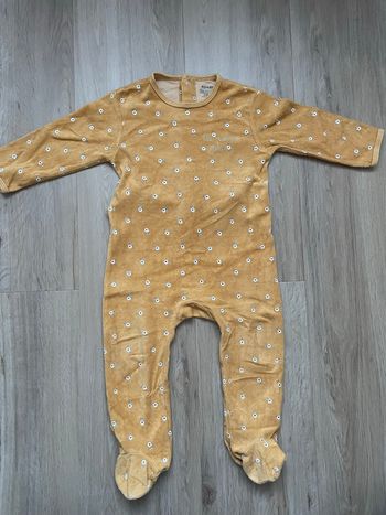 Pyjama Kiabi jaune moutarde 24 mois 