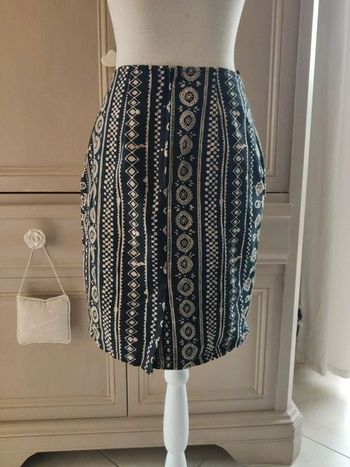 Jupe noire/marron chiné doublé jacqueline riu taille 40