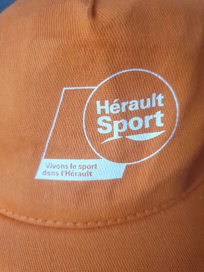 Neuf casquette orange hérault sport - photo numéro 2