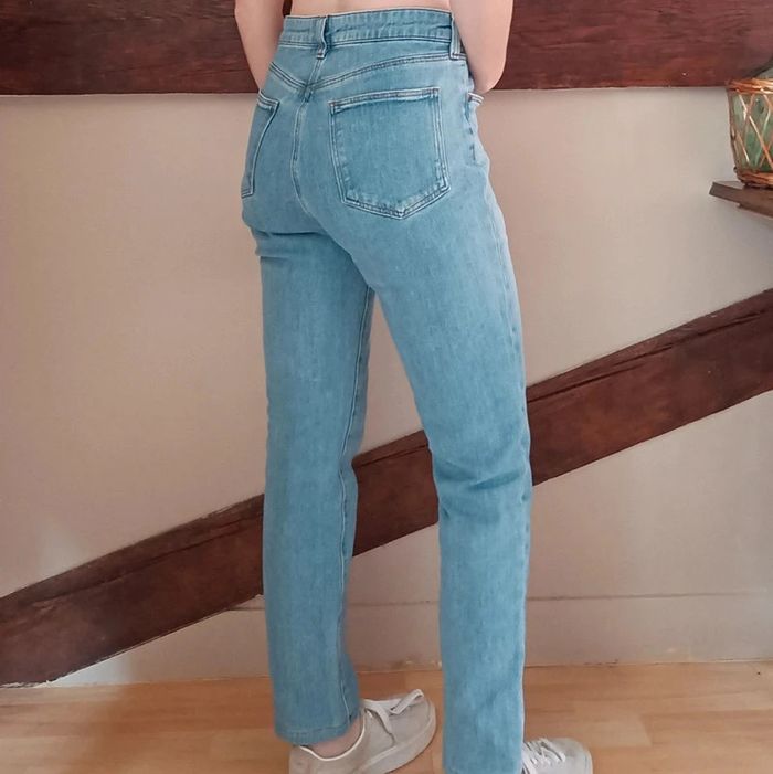 Jean bleu clair droit Comptoir des Cotonniers - photo numéro 2