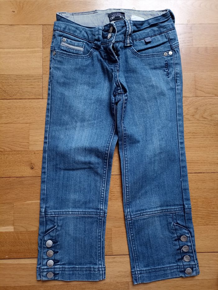 Pantacourt jean 👖 fille 10 ans
